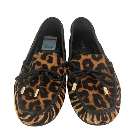 Michael Kors Women’s Cheetah Print Loafer Size 8.5 - New - Picture 1 of 10